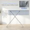 Adjustable Ironing Board – 7-Height Carbon Steel Iron Table with Heat-Resistant Cover & Iron Rest